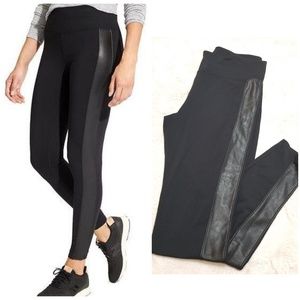 Athleta black tux metro leggings sz L x 28 Length